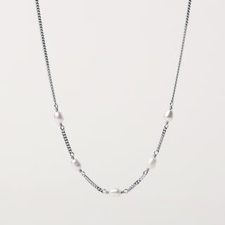 Collana perle acqua dolce Argento elegante donna artigianale