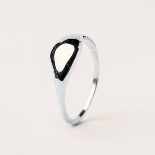 Anello onda bold Argento design moderno lusso donna