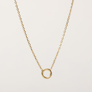Collana cerchio oro elegante simbolico donna