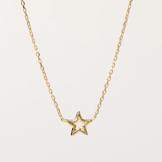 Collana stella oro elegante minimal donna