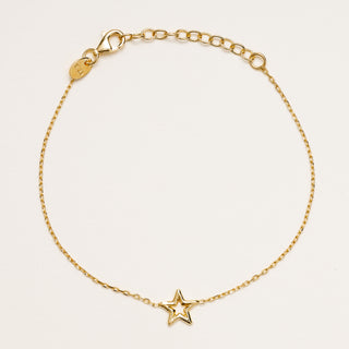 Bracciale stella oro elegante simbolico donna