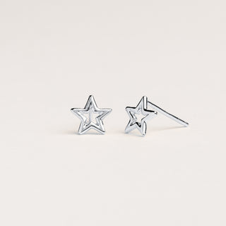 Orecchini lobo stella Argento eleganti donna