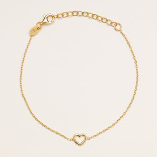 Bracciale cuore oro elegante donna regalo