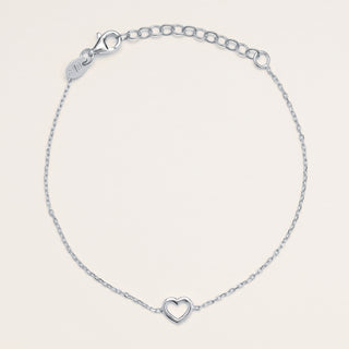 Bracciale cuore Argento elegante donna regalo