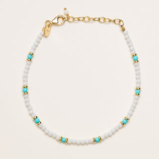 Bracciale pietre sintetiche turchese estate
