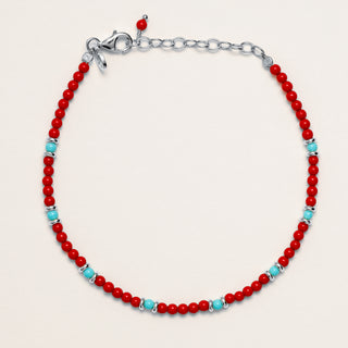 Bracciale pietre sintetiche turchese estate