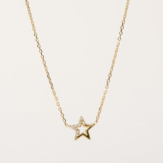 Collana stella zirconi oro elegante