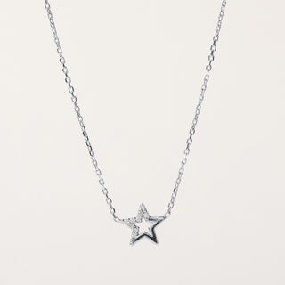 Collana stella zirconi Argento elegante