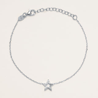 Bracciale stella zirconi Argento raffinato