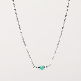 Collana pietra naturale Argento - minimal elegante