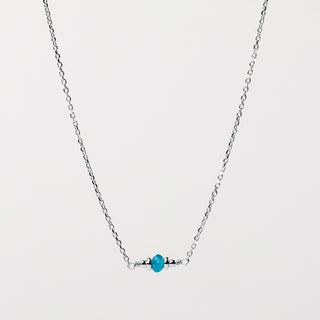Collana pietra naturale Argento - minimal elegante