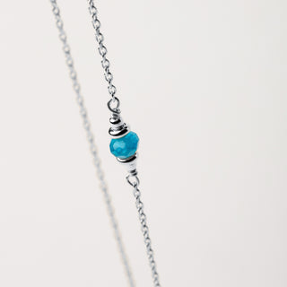 Collana pietra naturale Argento - minimal elegante