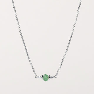 Collana pietra naturale Argento - minimal elegante