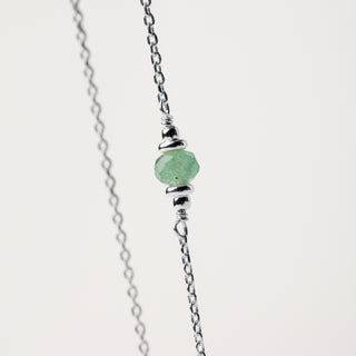 Collana pietra naturale Argento - minimal elegante