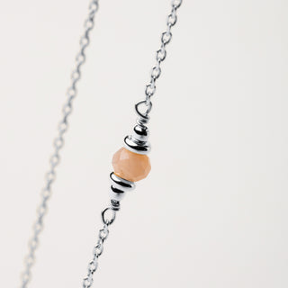 Collana pietra naturale Argento - minimal elegante
