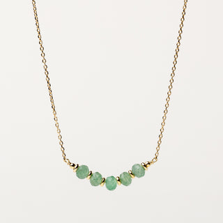 Collana oro con pietre naturali