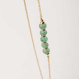 Collana oro con pietre naturali