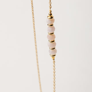 Collana oro con pietre naturali