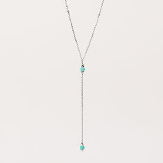 Collana Y Argento con pietra naturale