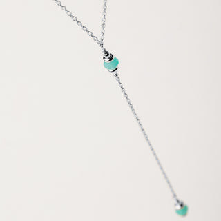 Collana Y Argento con pietra naturale