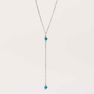 Collana Y Argento con pietra naturale