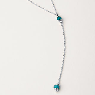 Collana Y Argento con pietra naturale