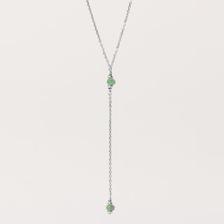 Collana Y Argento con pietra naturale