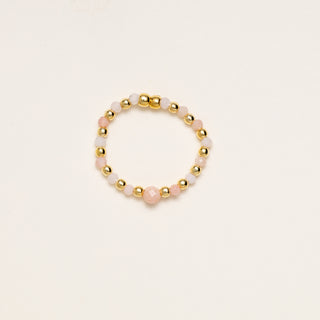 Anello regolabile oro con pietra naturale