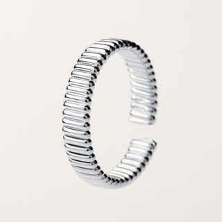 Anello statement Argento regolabile design moderno luxury