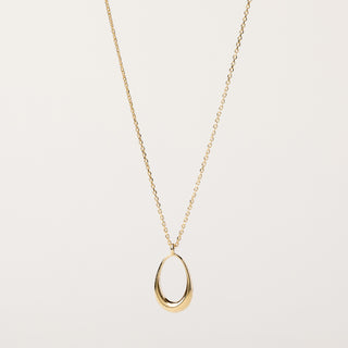 Collana oro pendente goccia elegante luxury