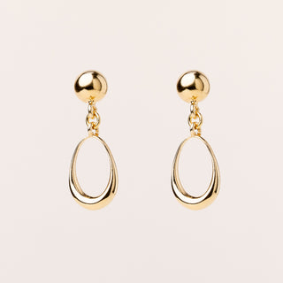 Orecchini oro pendente goccia eleganti luxury