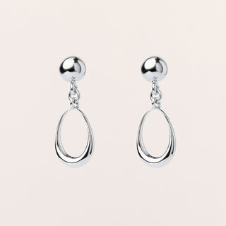 Orecchini Argento pendente goccia eleganti luxury