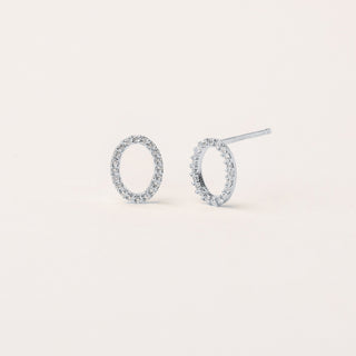Orecchini lobo Argento zirconi eleganti luxury