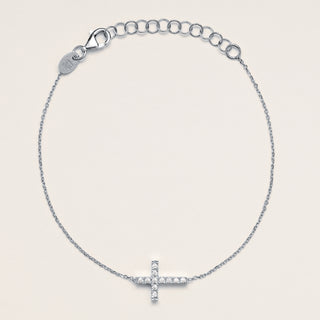 Bracciale croce Argento zirconi elegante