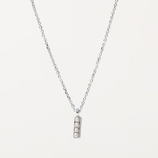 Collana lettera perle Argento personalizzata