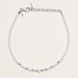 Bracciale pietre bianche Argento elegante
