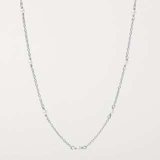 Collana perle acqua dolce Argento 925  elegante lusso