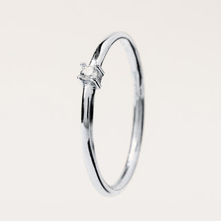 Anello zircone punto luce Argento 925 