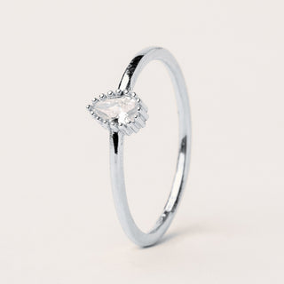 Anello zircone goccia Argento 925 