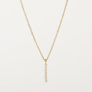 Collana barretta perle Argento 925 placcato oro