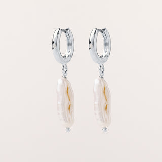 Orecchini perla scaramazza Argento 925  huggie