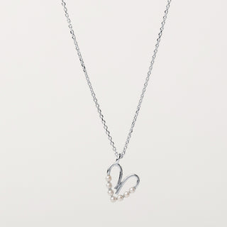Collana cuore perle Argento 925  elegante