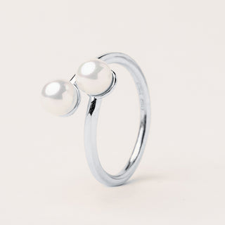 Anello perle Argento 925  regolabile elegante