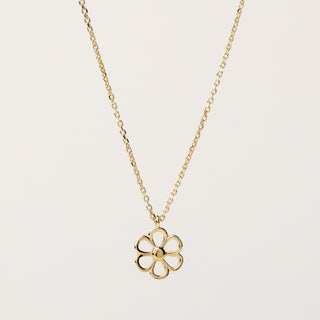 Collana margherita Argento 925 placcato oro elegante