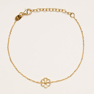 Bracciale margherita Argento 925 placcato oro