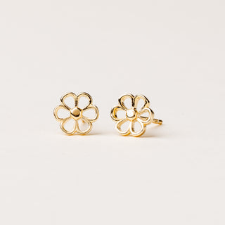 Orecchini margherita Argento 925 placcato oro