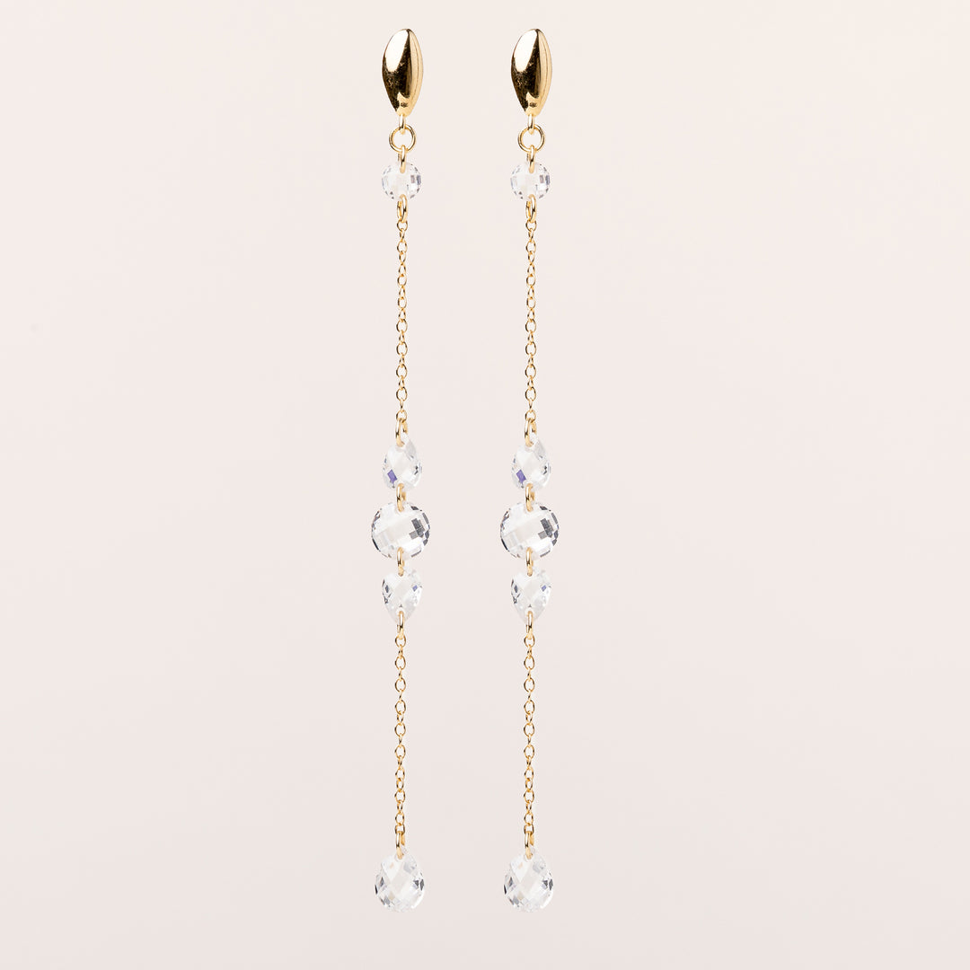 Orecchino a cerchio con elica in argento sterling, pendente a