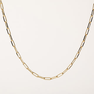 Collana link corta oro elegante minimal