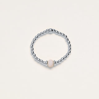 Anello regolabile Argento con pietra naturale