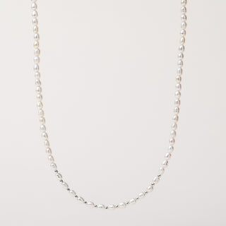 Collana Argento perle acqua dolce elegante